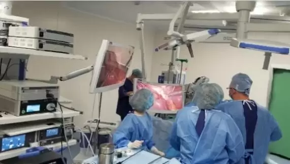 Перша лапароскопічна операція в новому корпусі клініки «Оберіг»